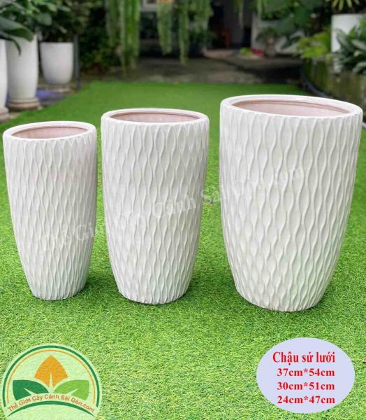 Chậu sứ lưới